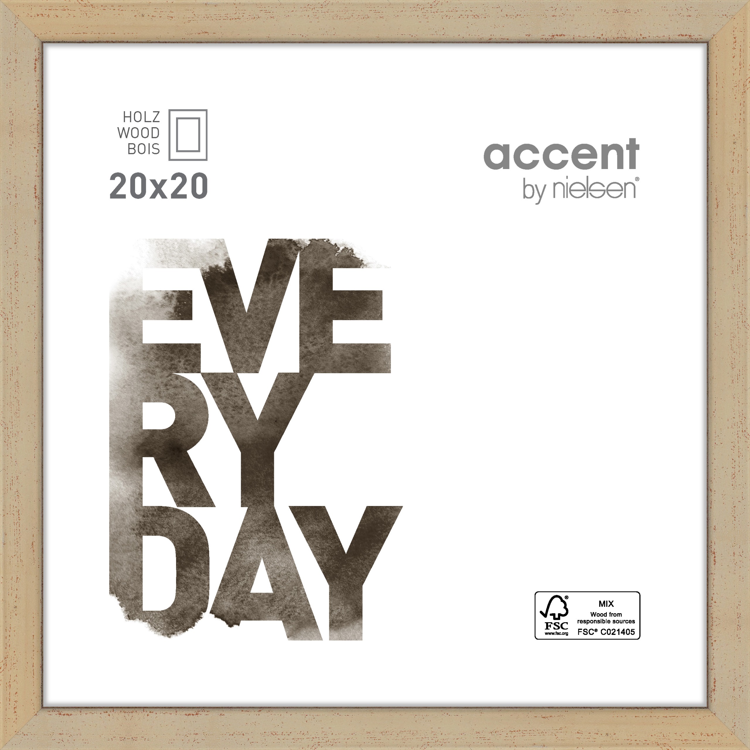 Bilderrahmen Zoom, 20x20cm ZOOM in Gold Accent by Nielsen Holz Bilderrahmen Zoom ca. 20x20cm in Farbe Gold
