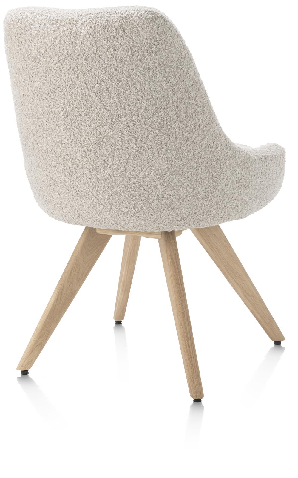 Henders & Hazel Stuhl 2er-Set ROCCO in Stoff Brioni Creme, Sperrholz, Holz, Mobiliar, Stuhl