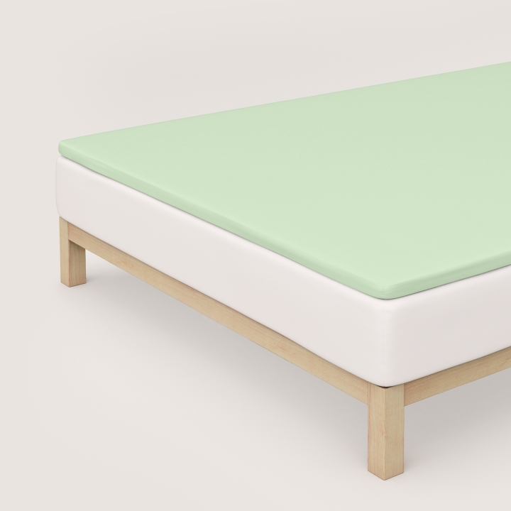 Schlafgut Pure Topper Spannbettlaken ca. 180x200-200x220cm in Farbe Green Light