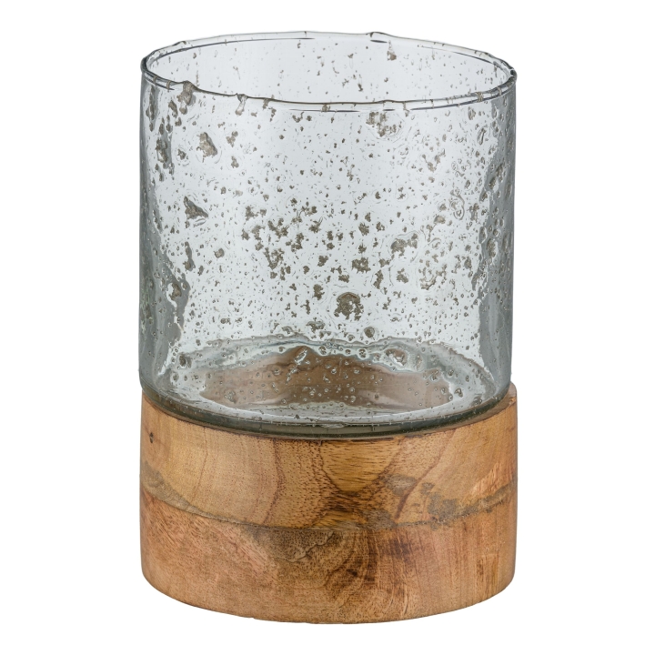 Gasper Glas Windlicht in Farbe Natur