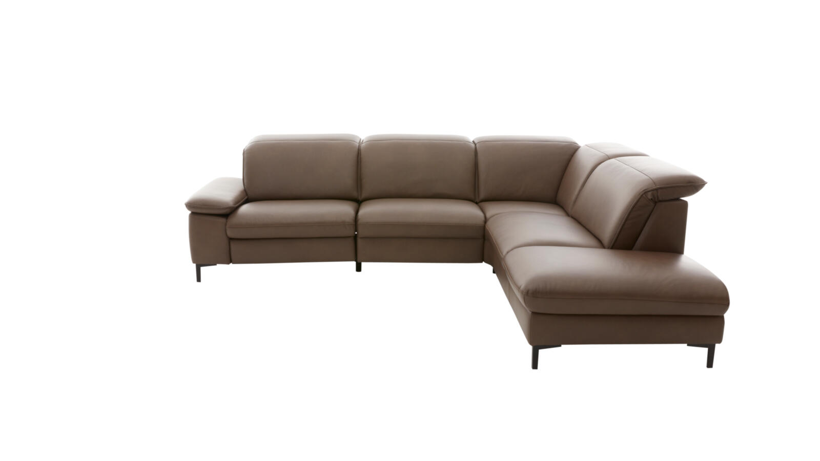 Modulmaster Polstergruppe MM-PN1137 ca. 297x245cm in Leder Cloudy stone, Ecksofa, Leder, Beige, Sofa, Wohnzimmer