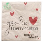 Boltze Servietten Überraschung, 20 ÜBERRASCHUNG in Holz Boltze Servietten Überraschung, 20 ÜBERRASCHUNG in Holz