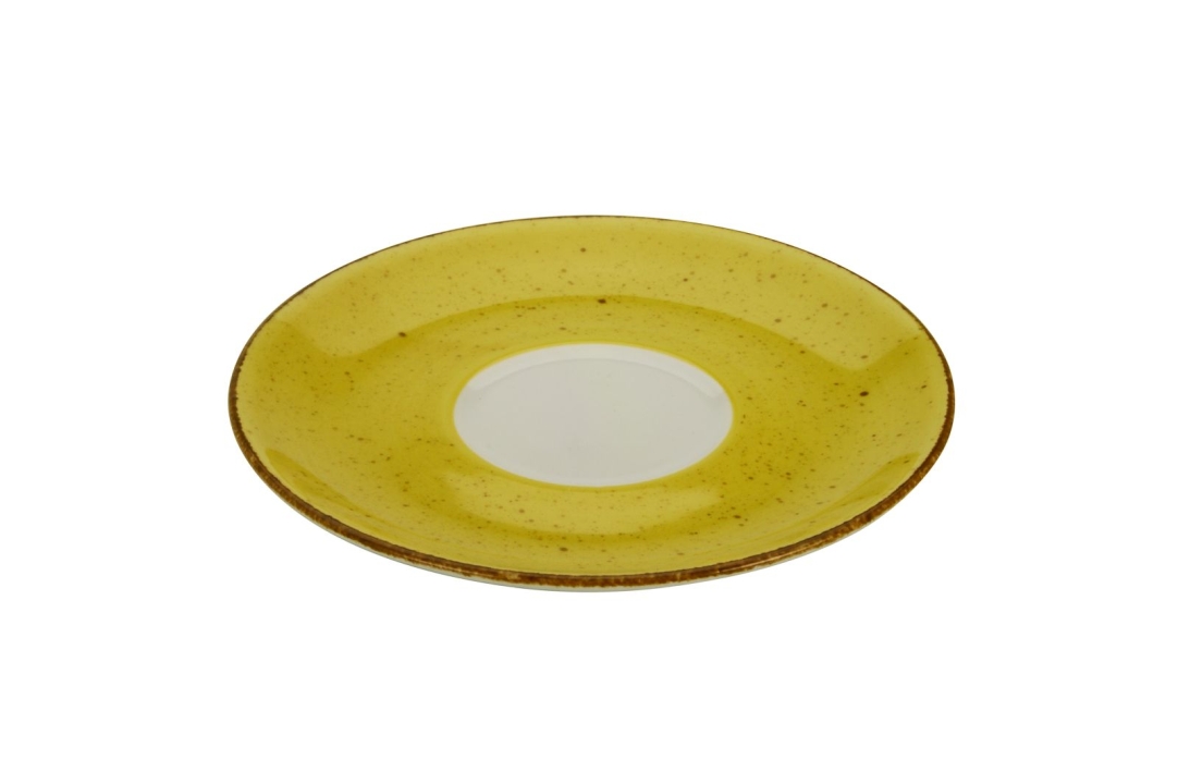 CreaTable Cappuccinountere Vintage Nature in Farbe Curry glänzend