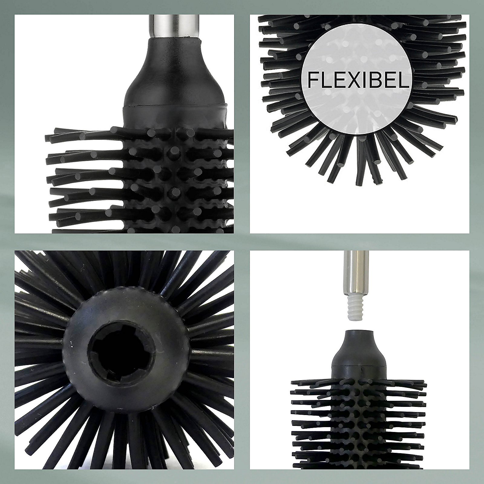 Kela WC-Bürste TPR in Farbe schwarz