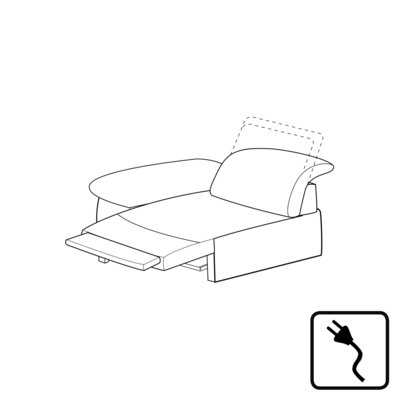Sessel, Ausziehsofa, Schlaffunktion, Armlehnen, Stoffbezug