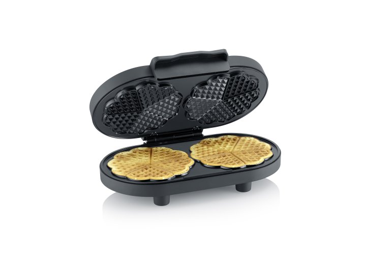 Severin Waffeleisen WA 2118 in Schwarz Matt