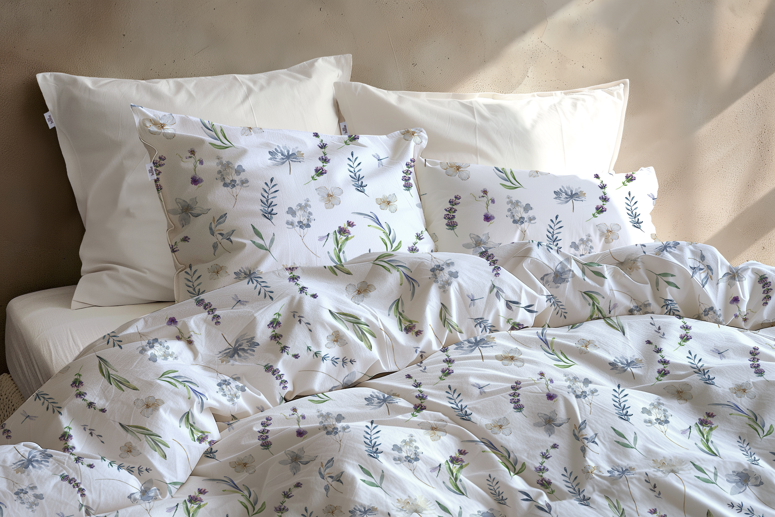 Heckettlane Bettwäsche ca. 155x220cm in Farbe White, Kissen, Dekoration für Zuhause, Kopfkissen, Decke, Bett