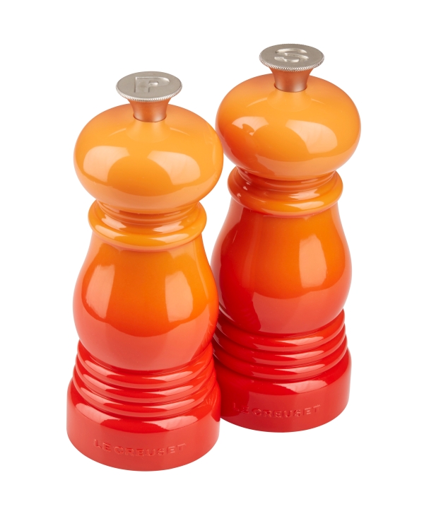 Le Creuset Salz- und Pfeffermühlen Set in Farbe ofenrot Le Creuset Mühlen-Set Ofenrot Klein