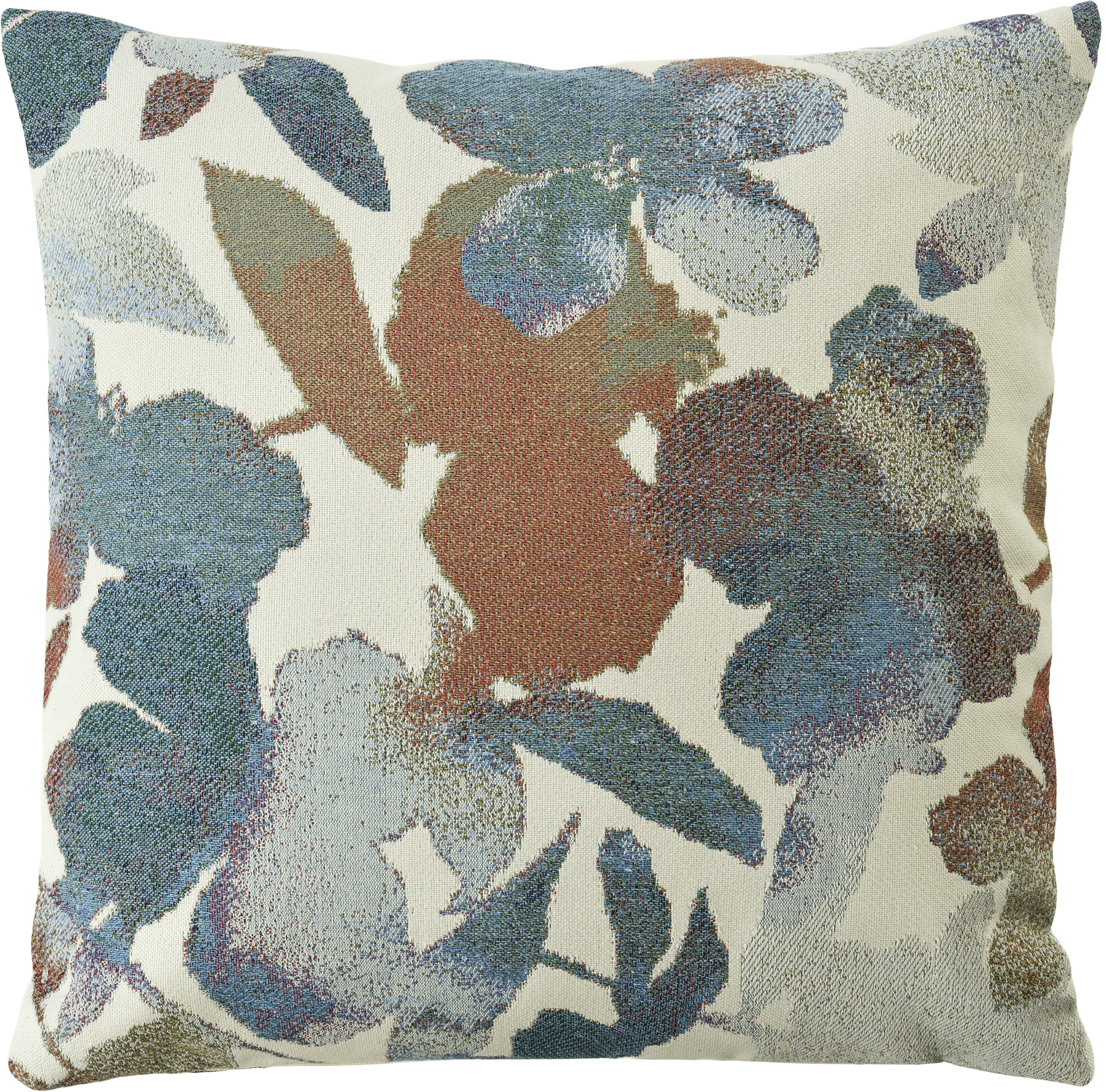 Sander Kissenhülle BELLAGIO ca. 50x50cm in Farbe blue shadow, Kissen, Teppichkissen, Blumenmuster, Gemustert, Kissenbezug