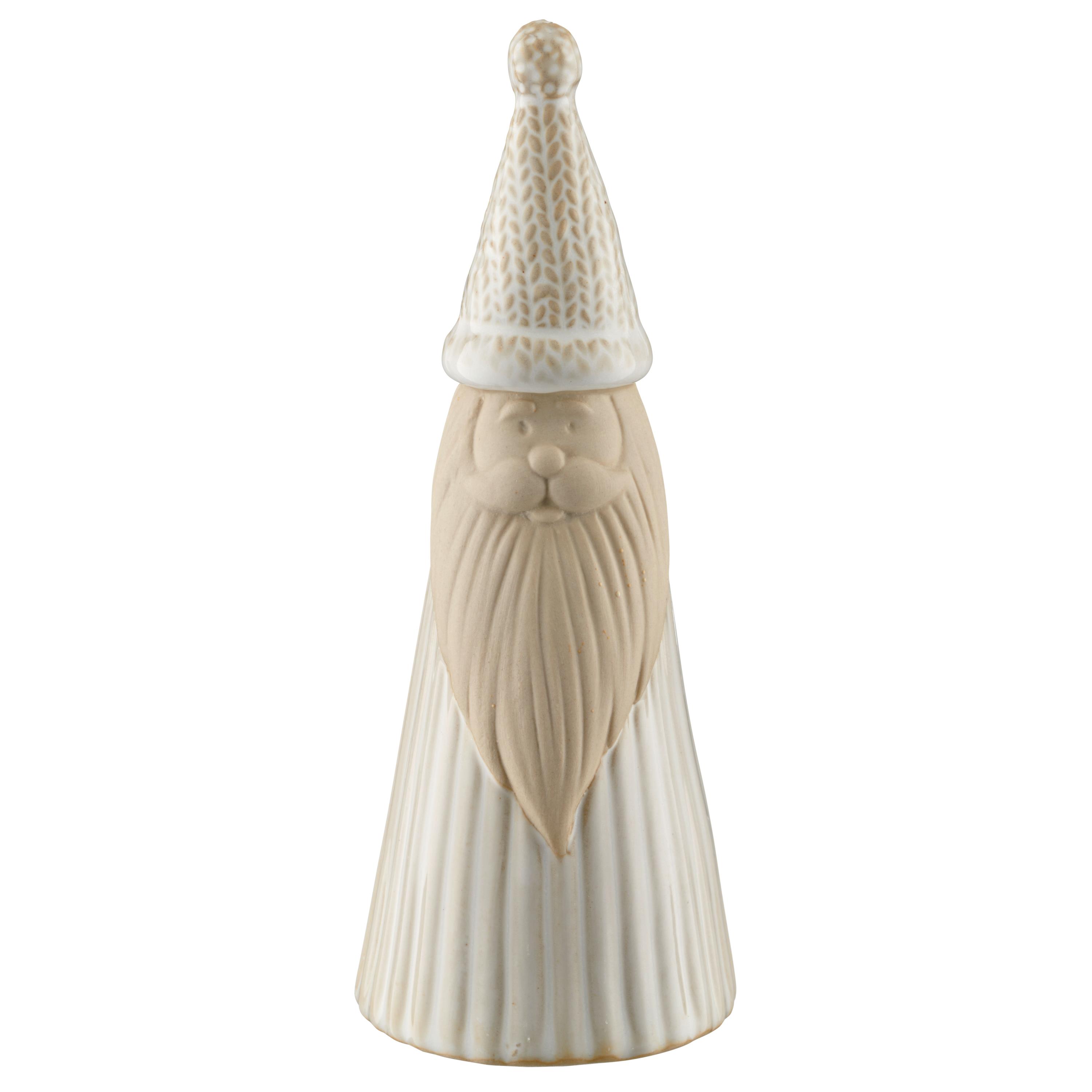 Gasper Porzellan Weihnachtsmann DRUG ca. H15 cm, D6 cm in 25 warmgrau, Figur, Töpferei, Krug, Person