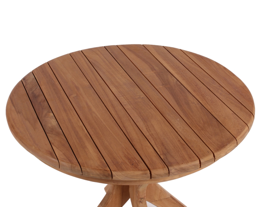 deVries Beistelltisch WOODIE Ø ca. 60cm in Basic Teak