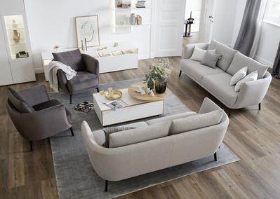 SCHÖNER WOHNEN-Kollektion Sessel PEARL ca.86x85x86cm in Stoff Matrix oliv PG 6/2