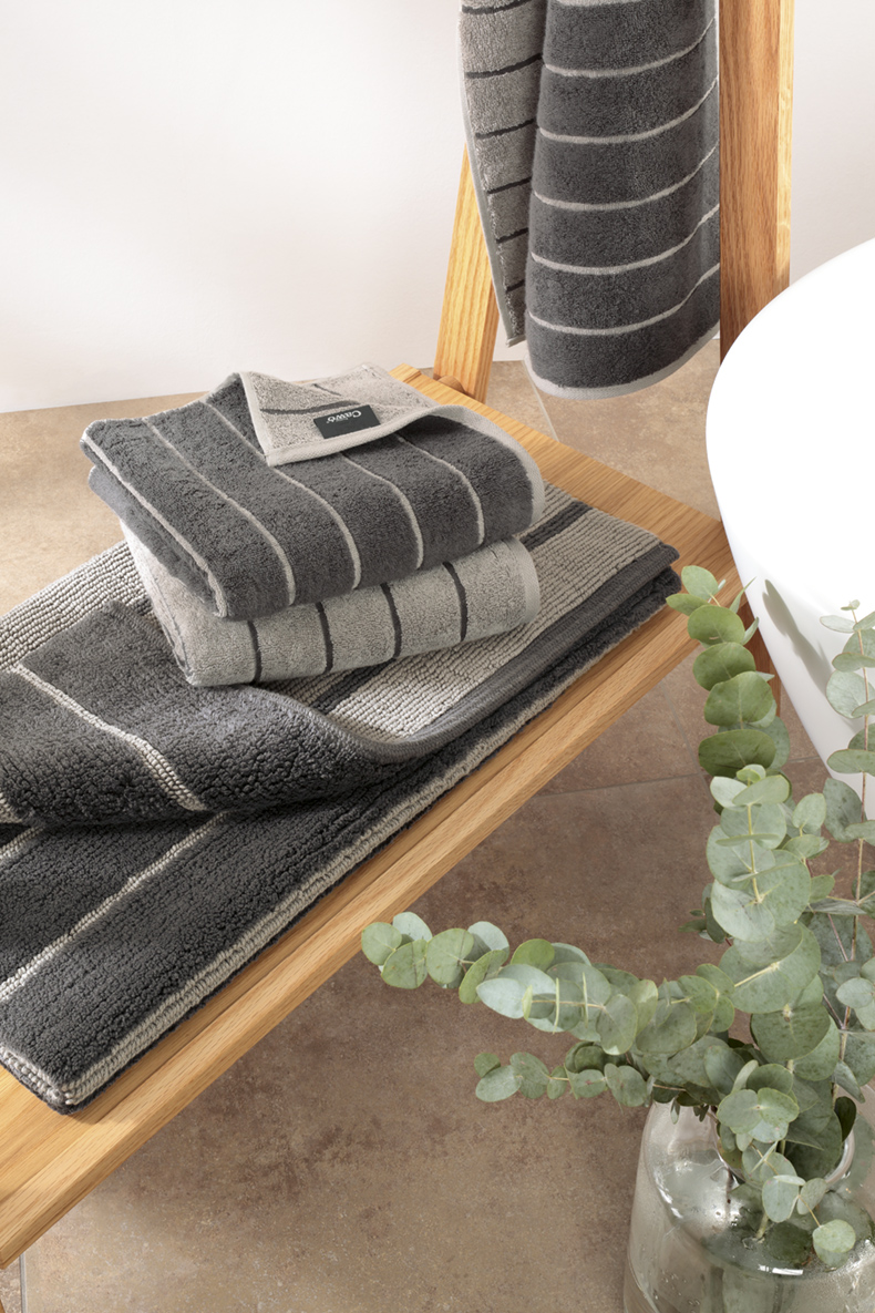 Cawö Handtuch Balance ca. 50x100cm BALANDE 50x100 in anthrazit 73