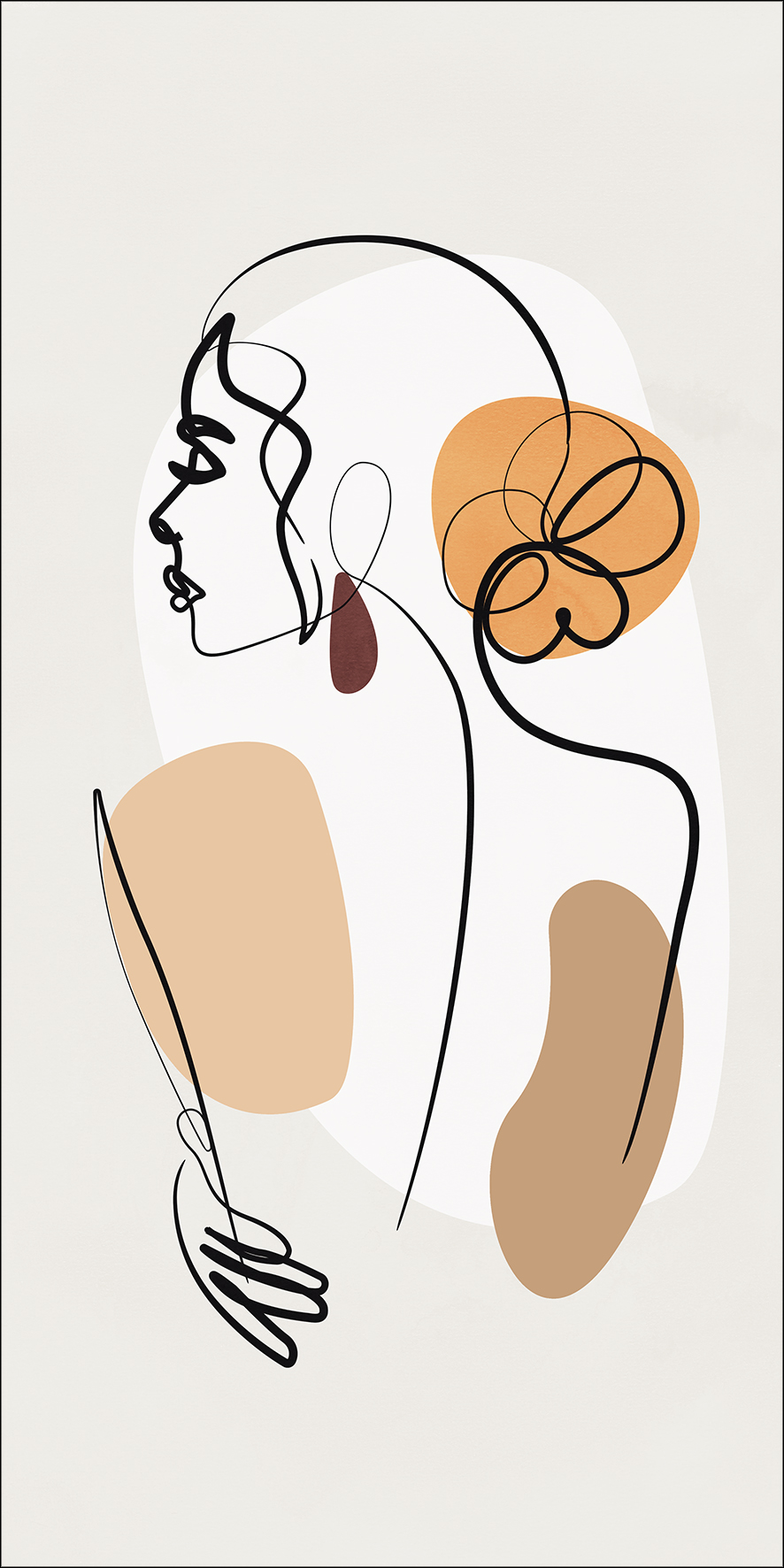 ProArt Alu-Art 50x100cm Line Art Back View IV