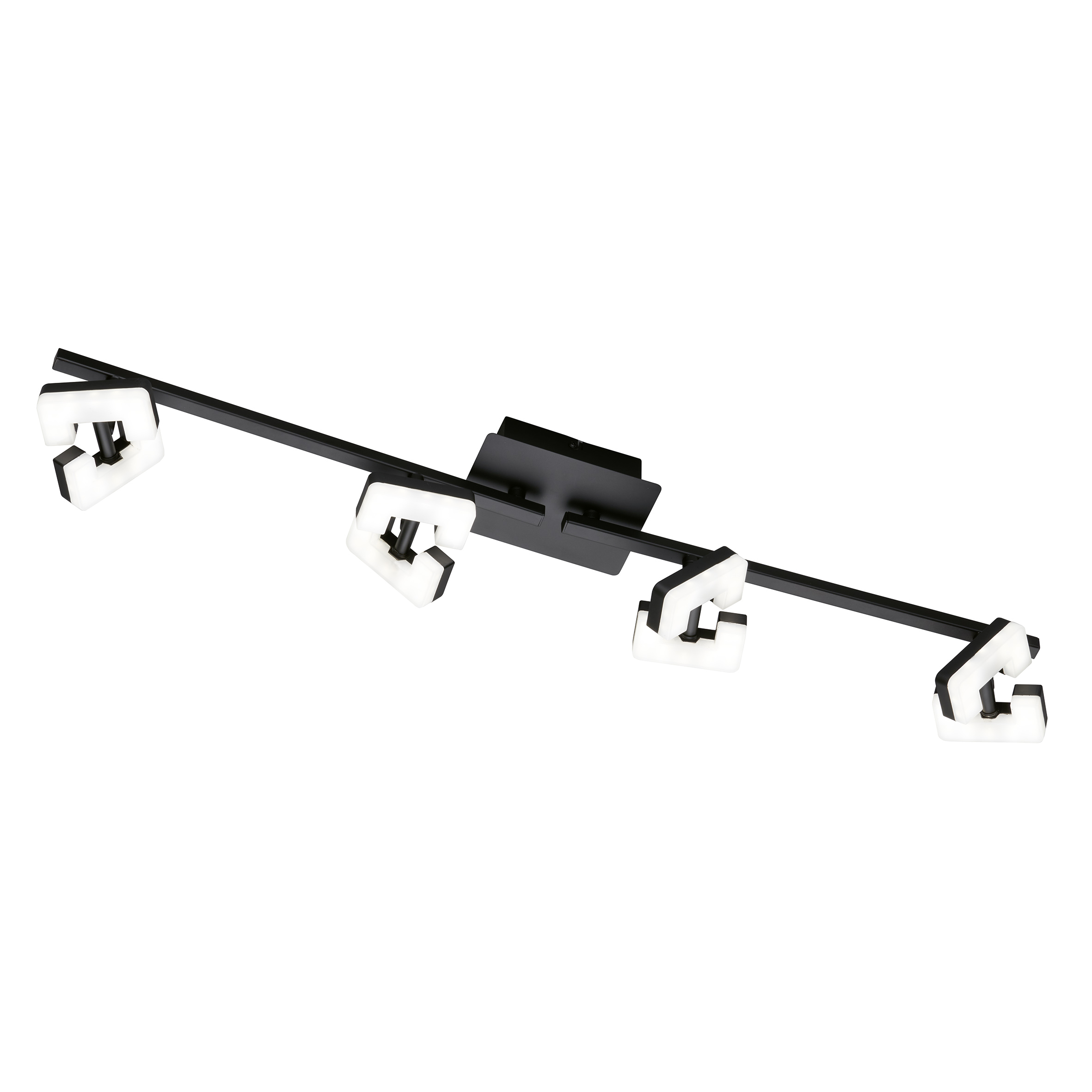 Fischer & Honsel LED-Deckenleuchte RAY in Metall sandschwarz