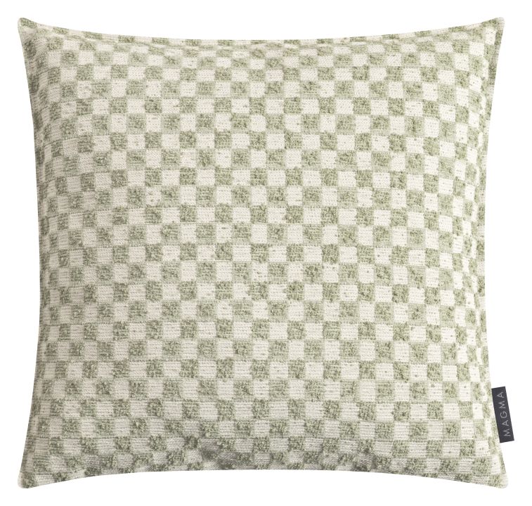 Magma Heimtex Kissenhülle KIMI ca. 45x45cm in Farbe mint, kissen, kissenbezug, textil, mustertisch, checkered pattern