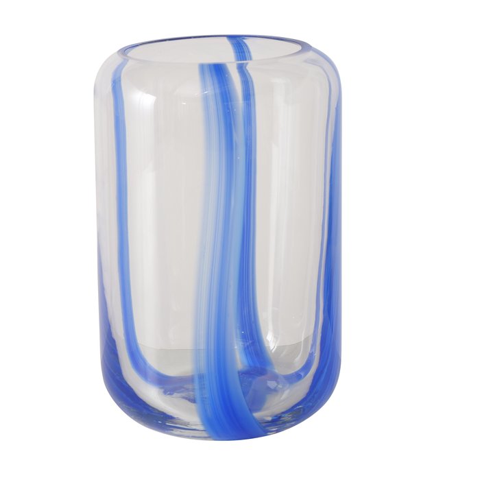 Boltze Vase Azul H: 20 cm AZUL in Glas blau/transparent