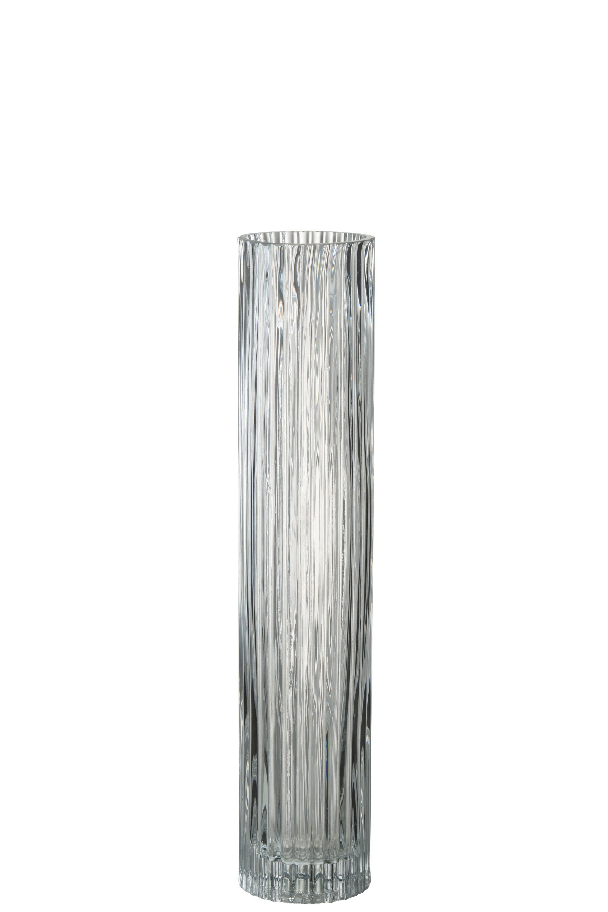 Vase VASEN ca. B8 H40 cm in Transparent
