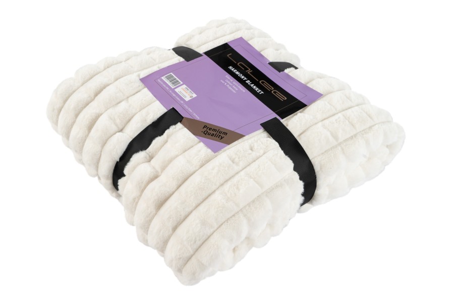 Decke HARMONY BLANKET ca. 150x200cm in Farbe ivory Decke HARMONY BLANKET ca. 150x200cm in Farbe ivory, Decke, Decken, weiß, gefaltet, weich