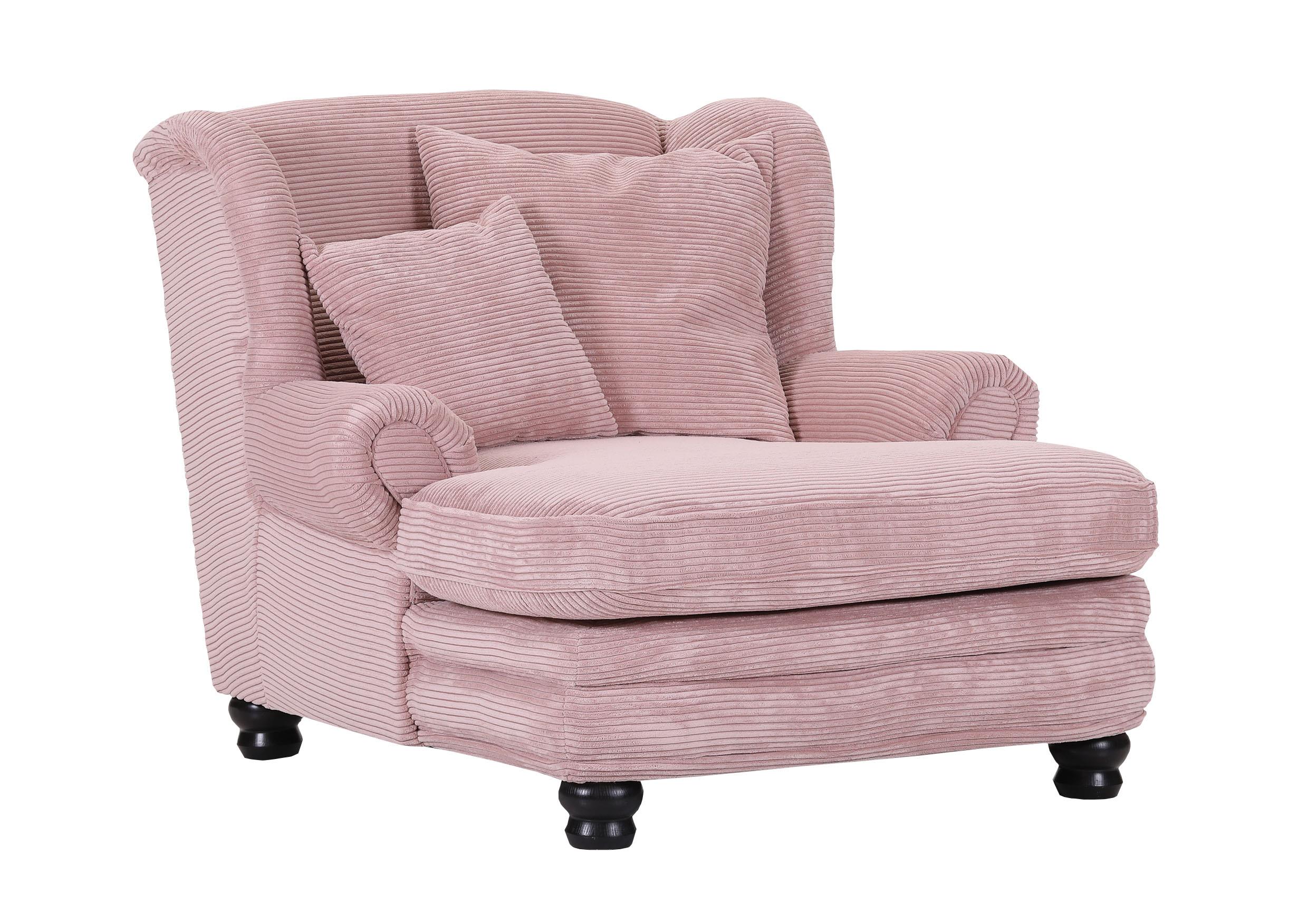 Mega-Ohrensessel in Stoff 336/24 Cord rosa Mega-Ohrensessel in Stoff 336/24 Cord rosa