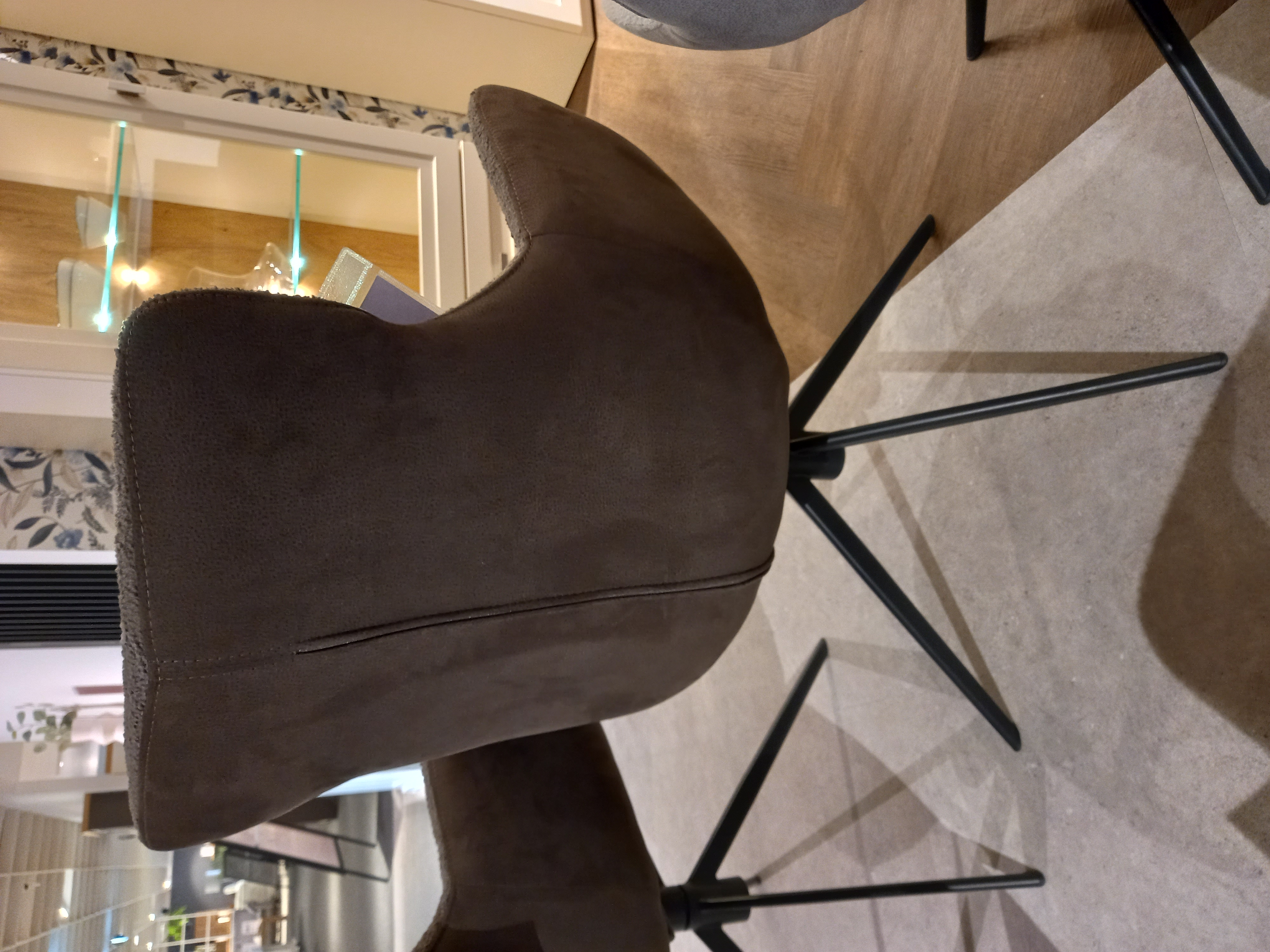 MCA Furniture Stuhlgruppe 6-tlg. in Stoff Vintagelook, Sperrholz, Holz, Innenarchitektur, Mobiliar, Stuhl