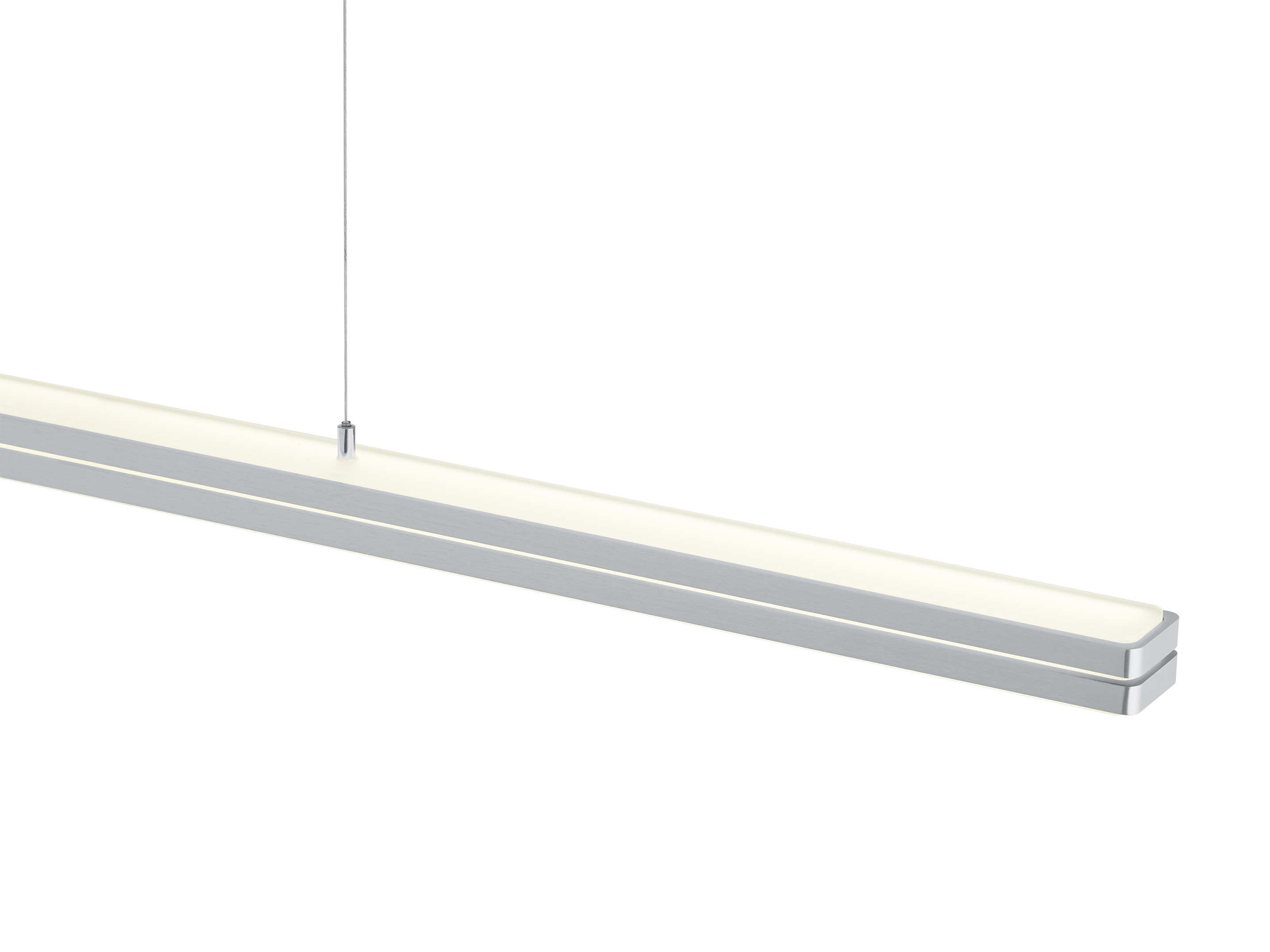 B-Leuchten LED-Pendelleuchte ELEMENTS ERIK in Aluminium nickelfarbig, Leuchte