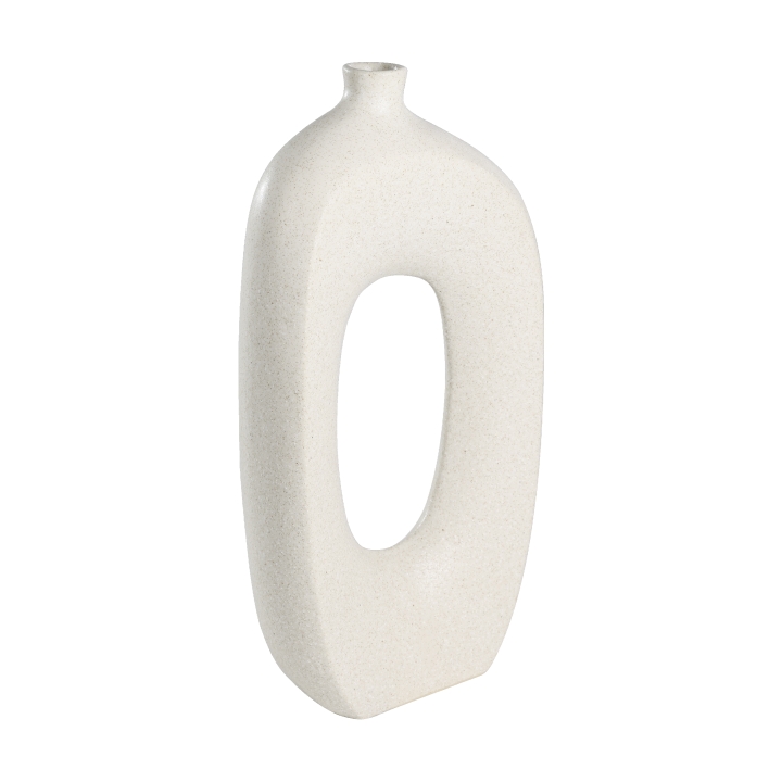 Eglo Keramikvase IWATE in Farbe beige Steinoptik, Töpferei, Porzellan, Glas, Vase, Kissen