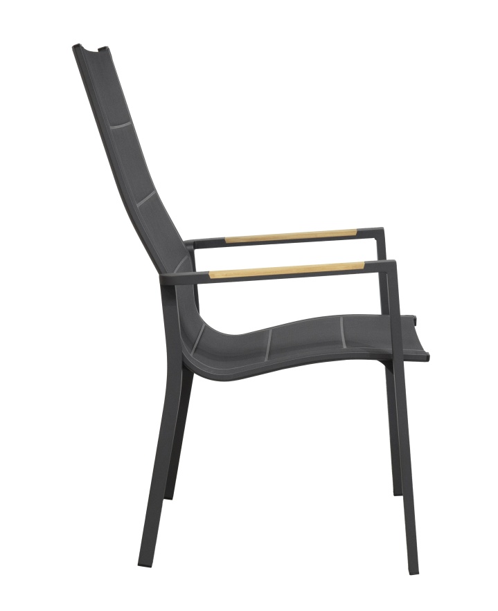 L.C. Wholesaler Hochlehner UNICAMO in Textilene anthrazit, Moebel, Stuhl, Sessel