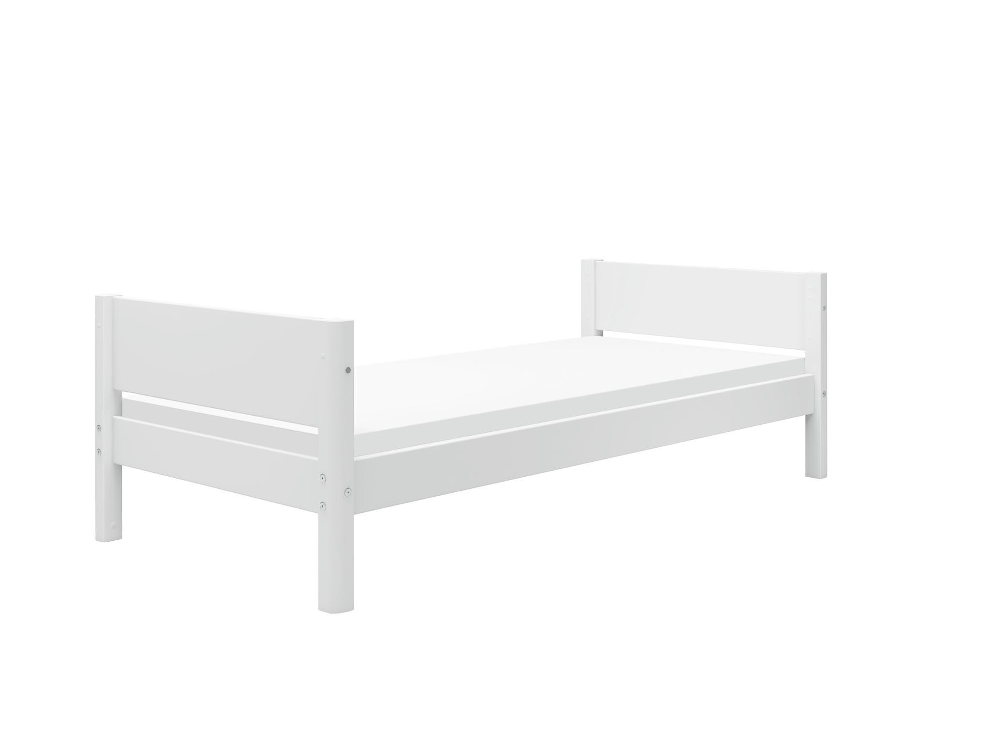 Flexa Einzelbett White, ca. 90 x 200 cm in weiß inkl. Lattenrost