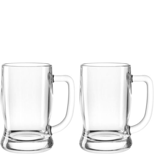 Leonardo GK/2 Bierseidel 0,33l TAVERNA TAVERNA in Klarglas, Glas, Kaffeetasse, Doppelset, Transparenz, Handle