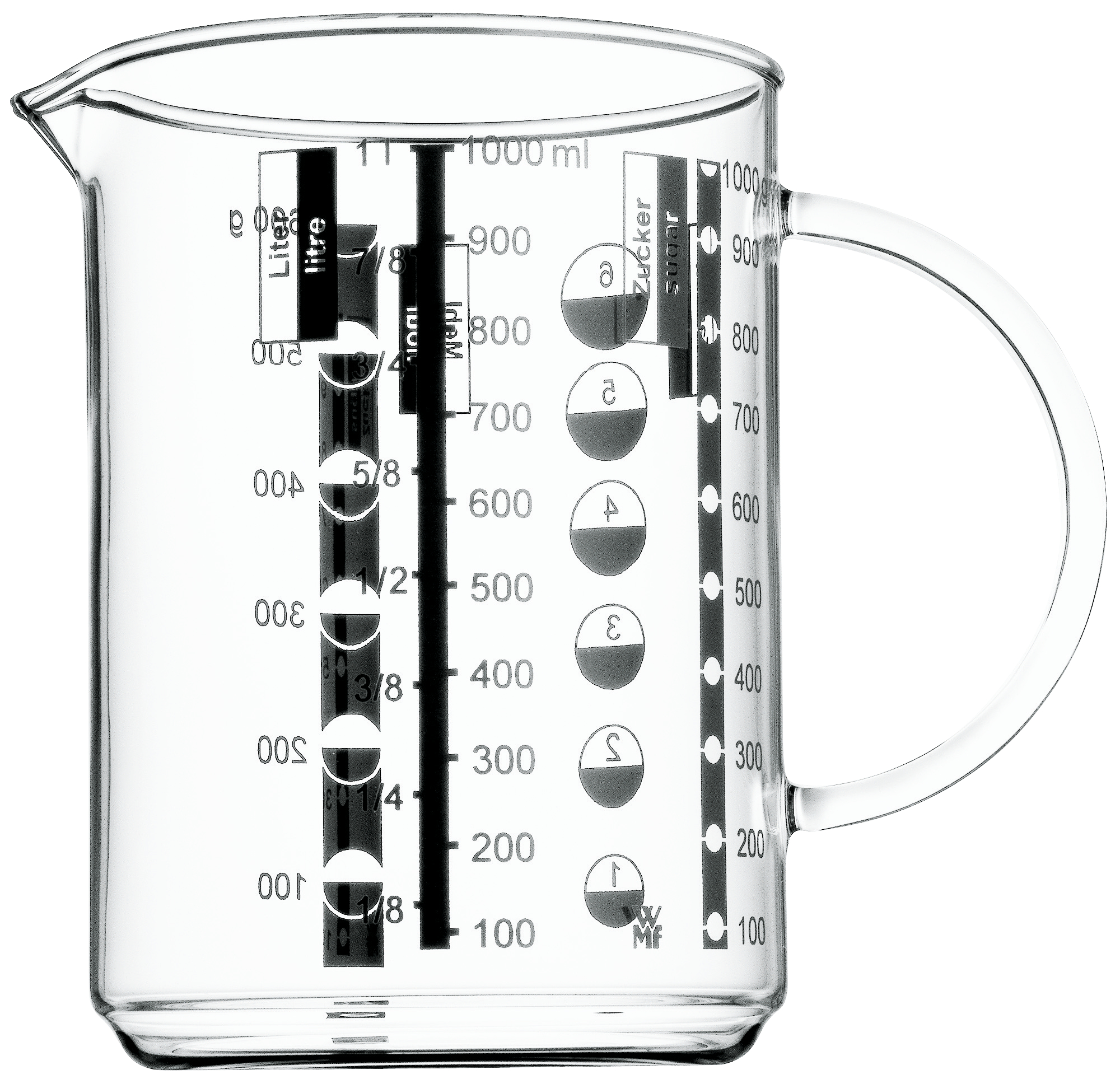 WMF Gourmet Messbecher 1,0 L in tranparent WMF Gourmet Messbecher 1,0 L in tranparent