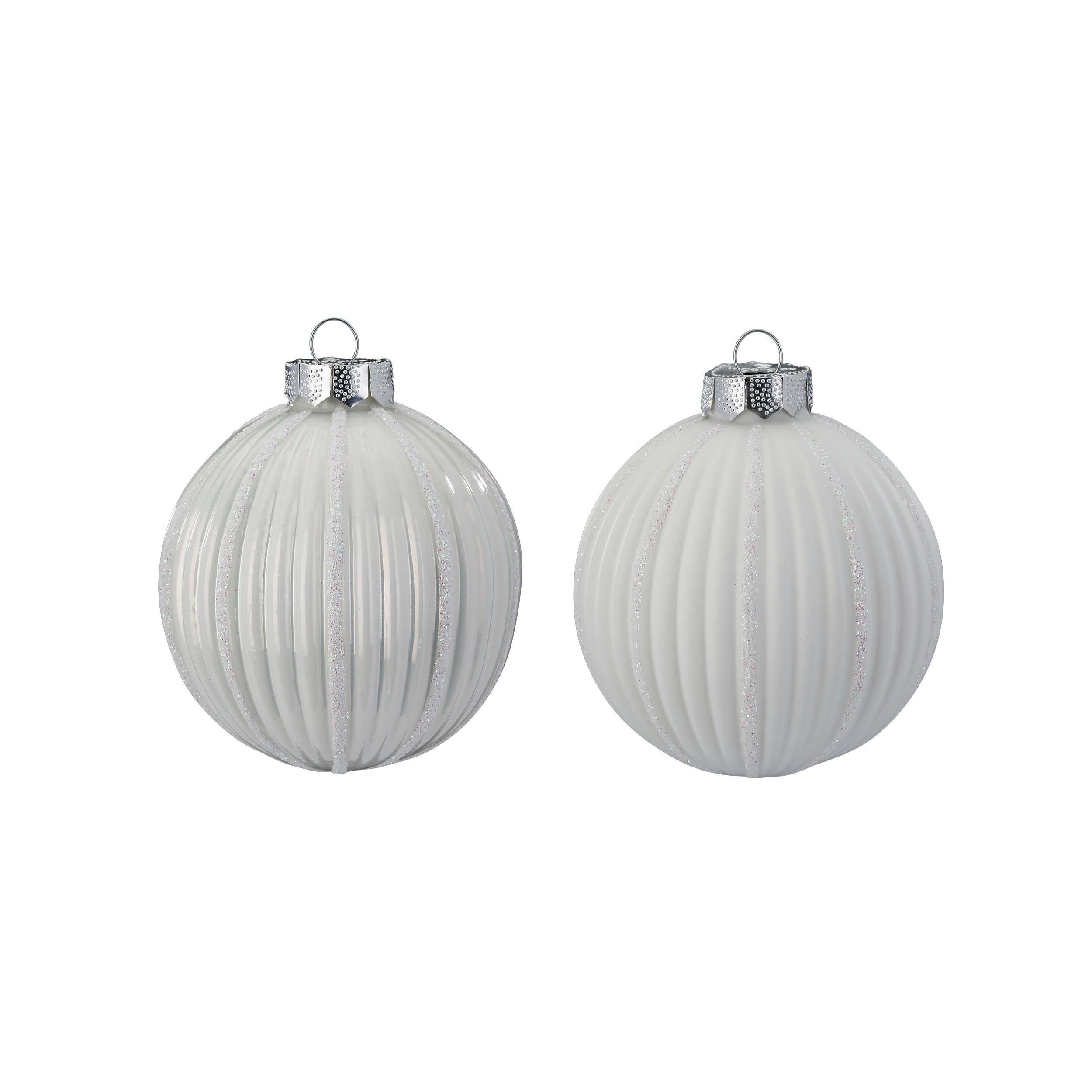 Kugel 8cm in Farbe Pure White ()