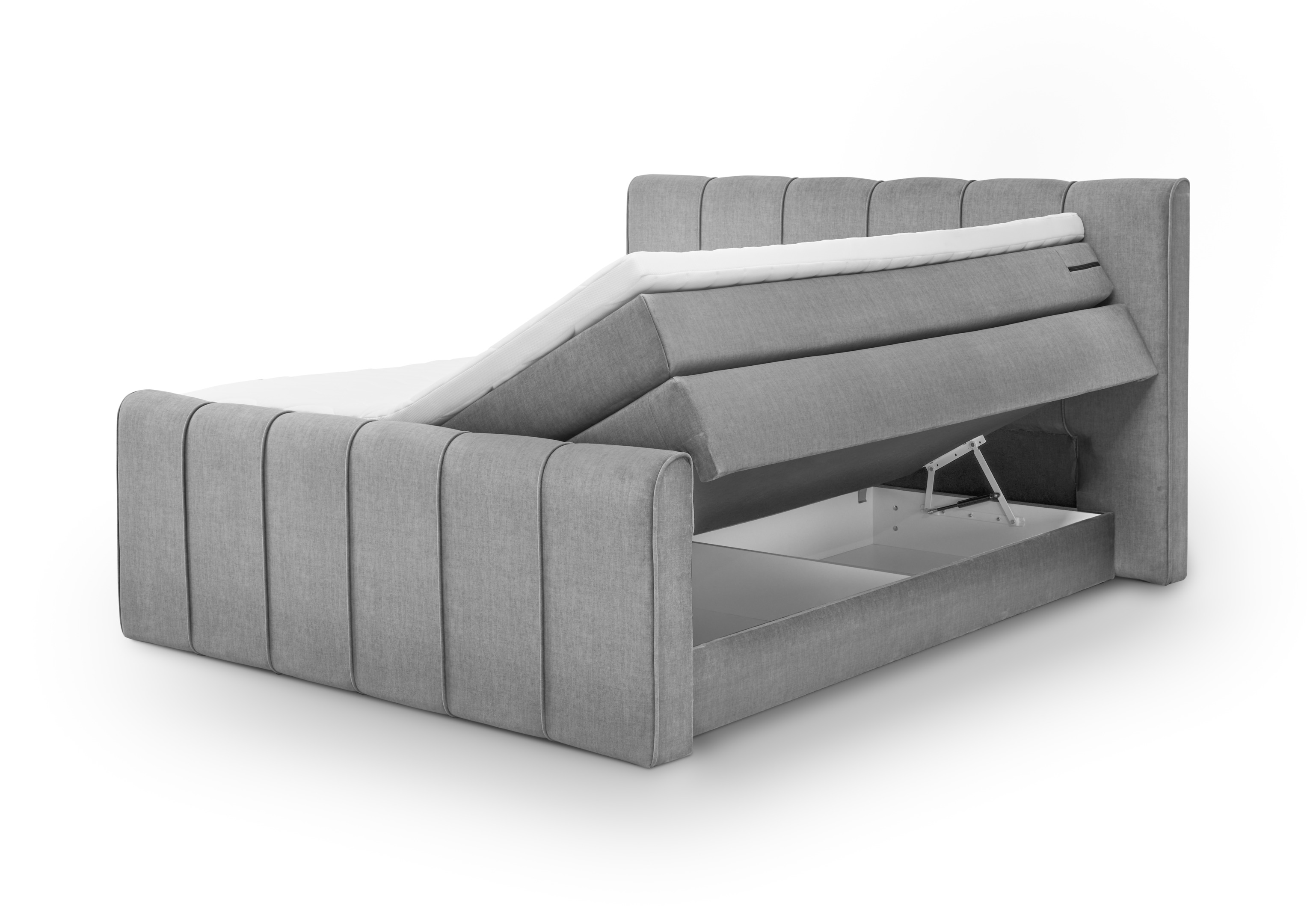 Set One by Musterring Boxspringbett Fairfield ca. 180x200cm Grau Set One by Musterring Boxspringbett FAIRFIELD ca. 180x200cm in Stoff Vogue grey