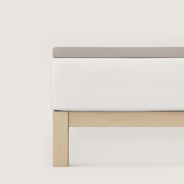 Schlafgut Pure Topper Spannbettlaken ca. 140x200-160x220cm in Farbe Sand Mid Schlafgut Pure Topper Spannbettlaken ca. 140x200-160x220cm in Farbe Sand Mid
