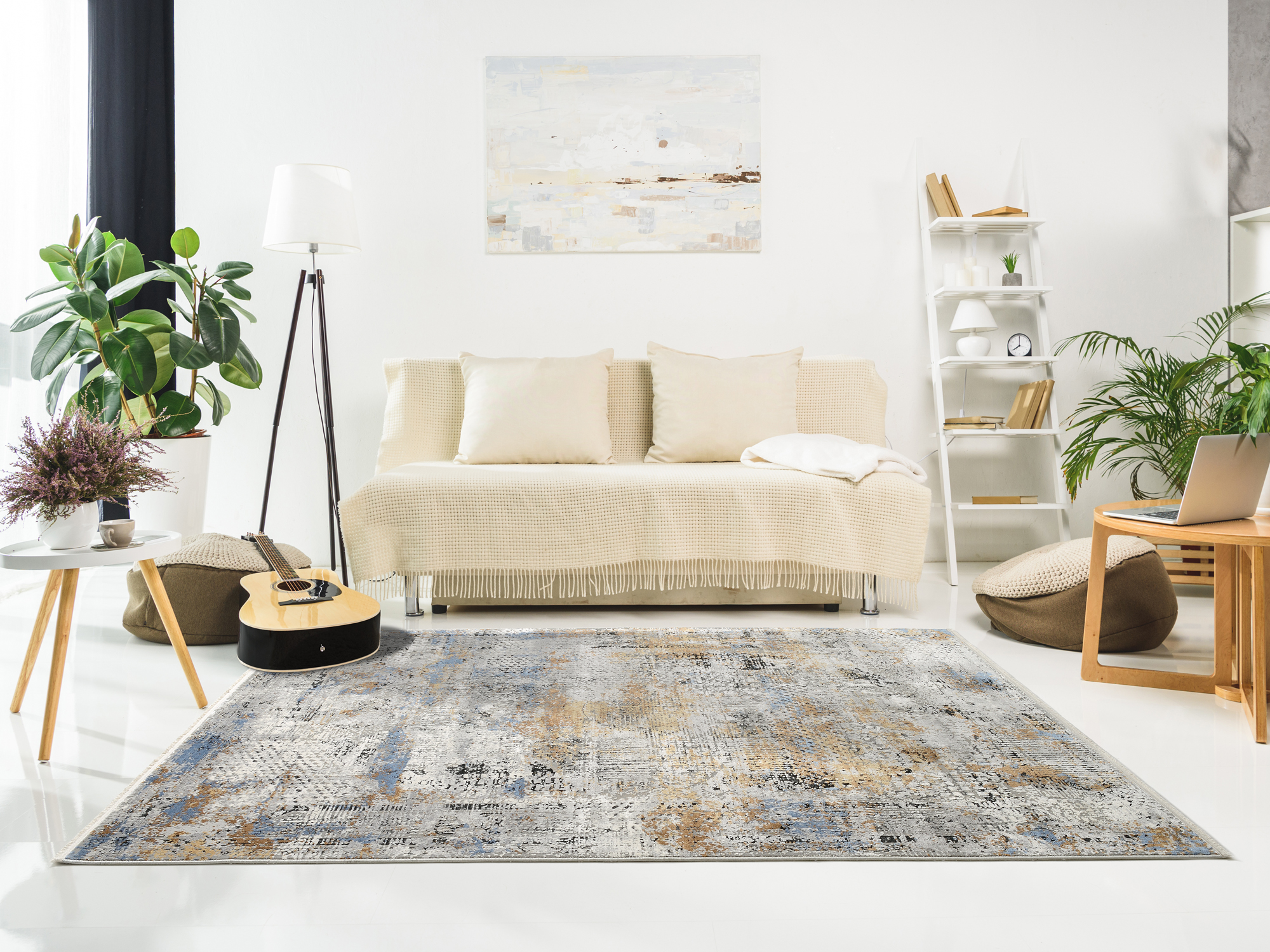OCI Designer Teppich ca. 140x200cm in Farbe grau-multicolor OCI Designer Teppich ca. 140x200cm in Farbe grau-multicolor