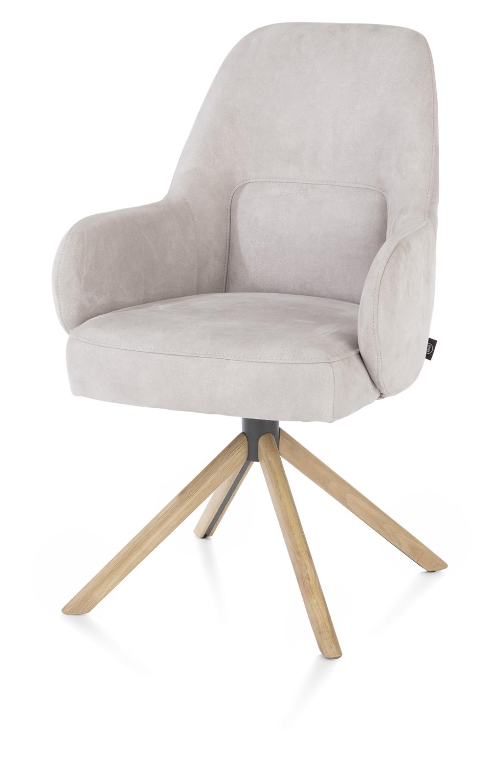 Henders & Hazel Armlehnstuhl Melle Beige Henders & Hazel Armlehnstuhl MELLE ca. B58 H93 T67 cm in Stoff Kiesel