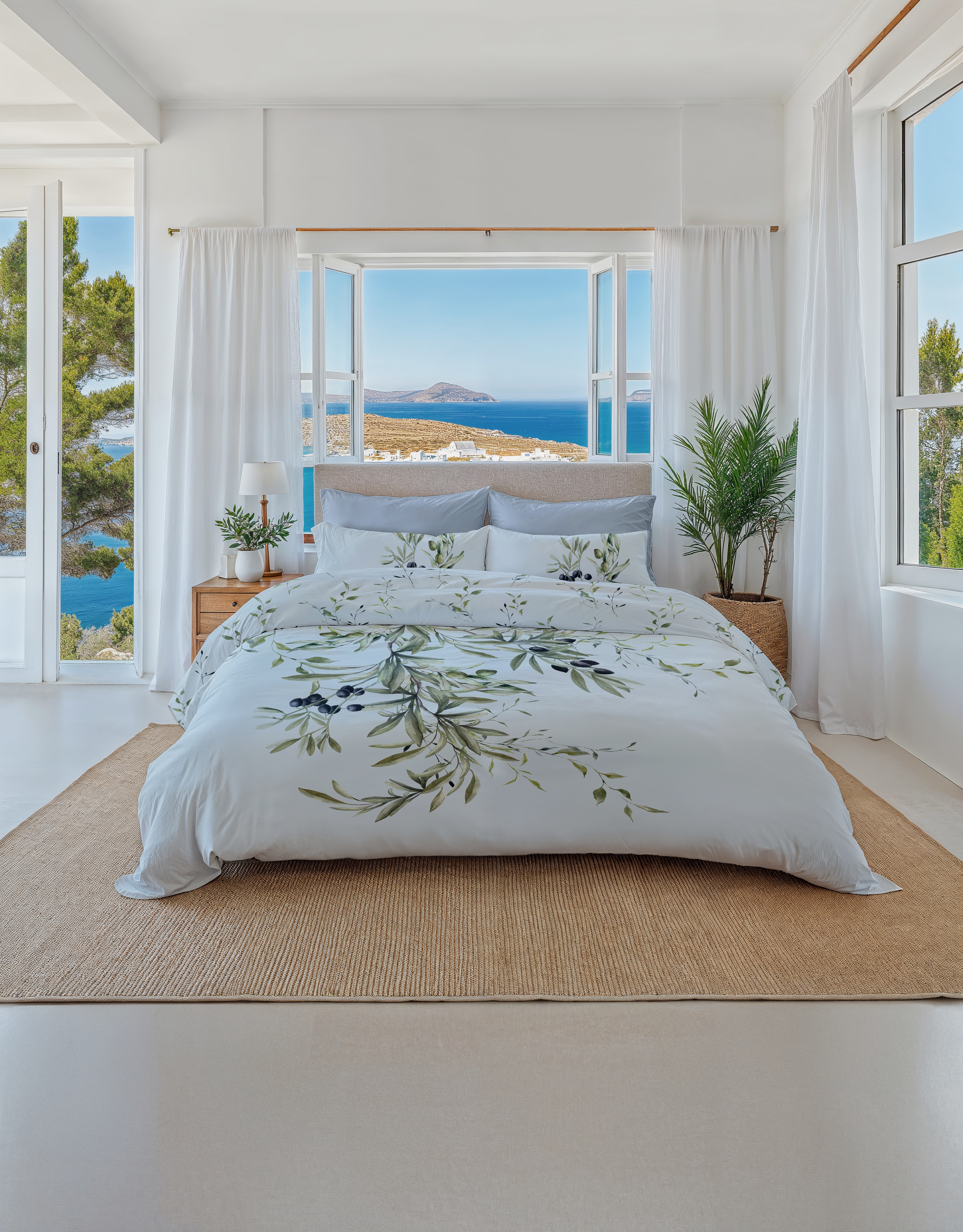 Heckettlane Bettwäsche ca. 155x220cm in Farbe Chalk-blue