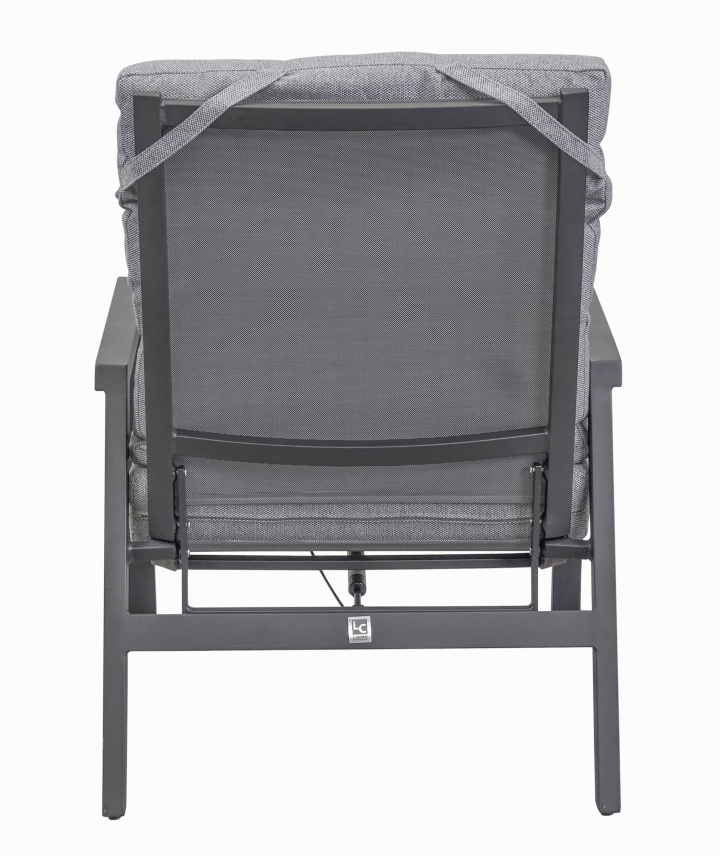 Sessel SONDRINO in Schwarz, Leinwand, Stuhl, Mobiliar, Kissen, Dekoration für Zuhause