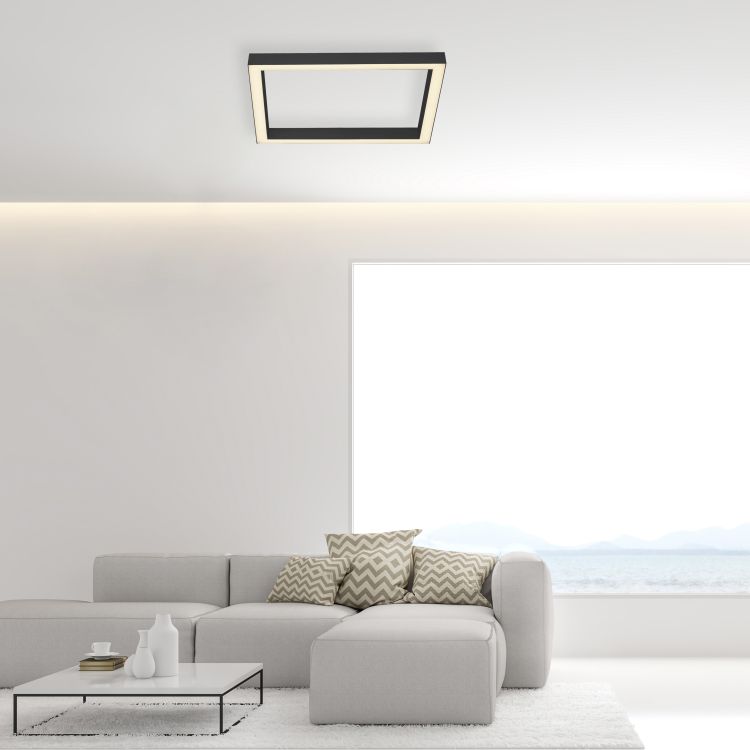 Paul Neuhaus LED-Deckenleuchte PURE LINES SQUARE 1-flammig in Farbe anthrazit Paul Neuhaus LED-Deckenleuchte PURE LINES SQUARE 1-flammig in Farbe anthrazit, Couch, Wohnzimmer, Dekoration Ihres Zuhauses, Kissen, Tabelle
