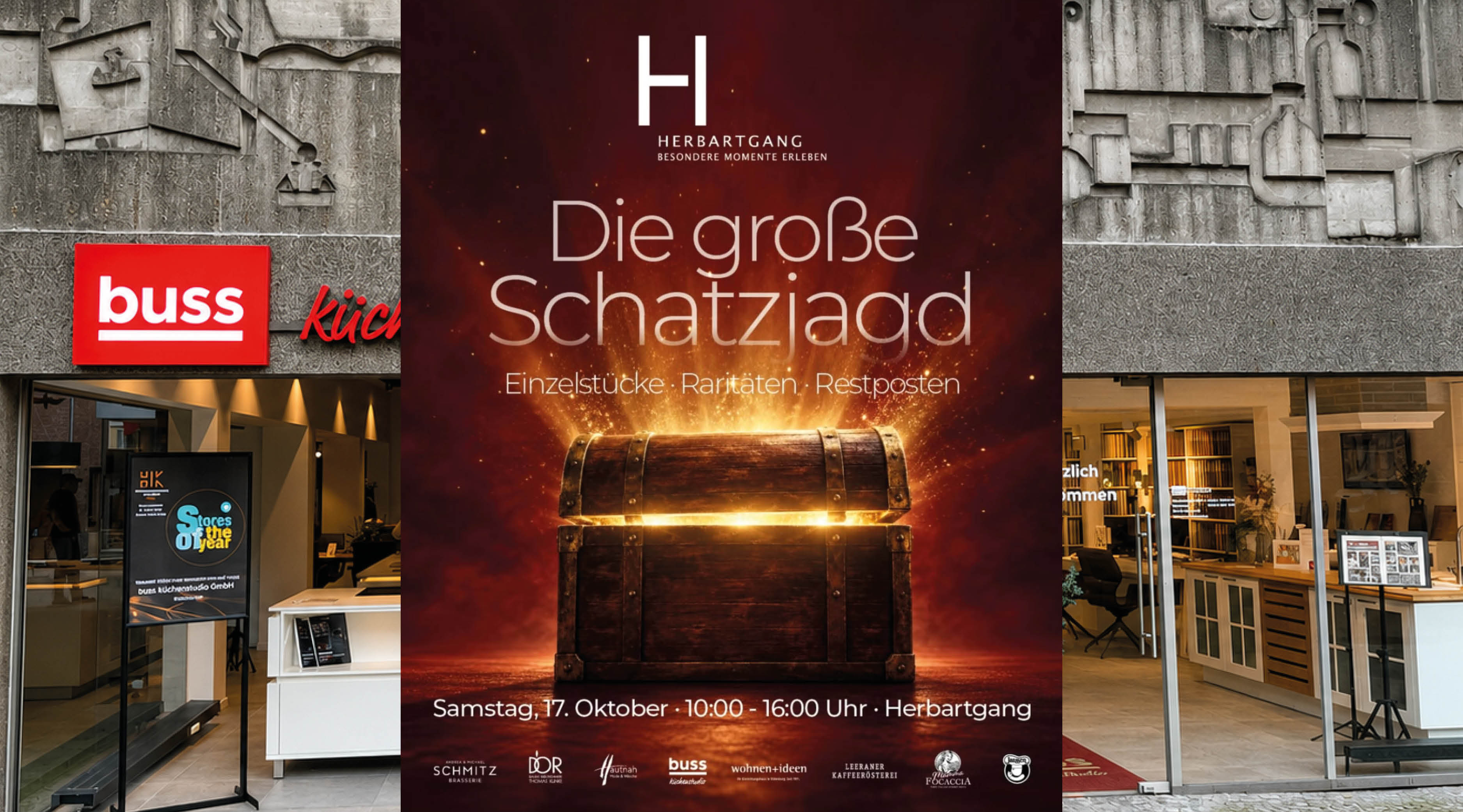 poster, advert, schatztruhe, veranstaltung, filiale