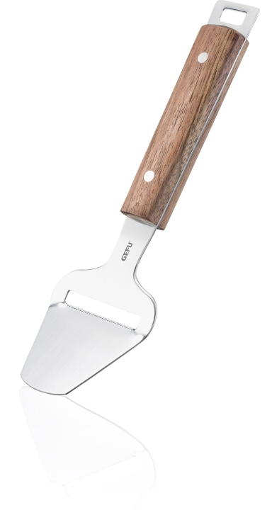GEFU Käsehobel Madero ca. B24,3 H2,5 T7,3 cm in silber / braun GEFU Käsehobel Madero ca. B24,3 H2,5 T7,3 cm in silber / braun