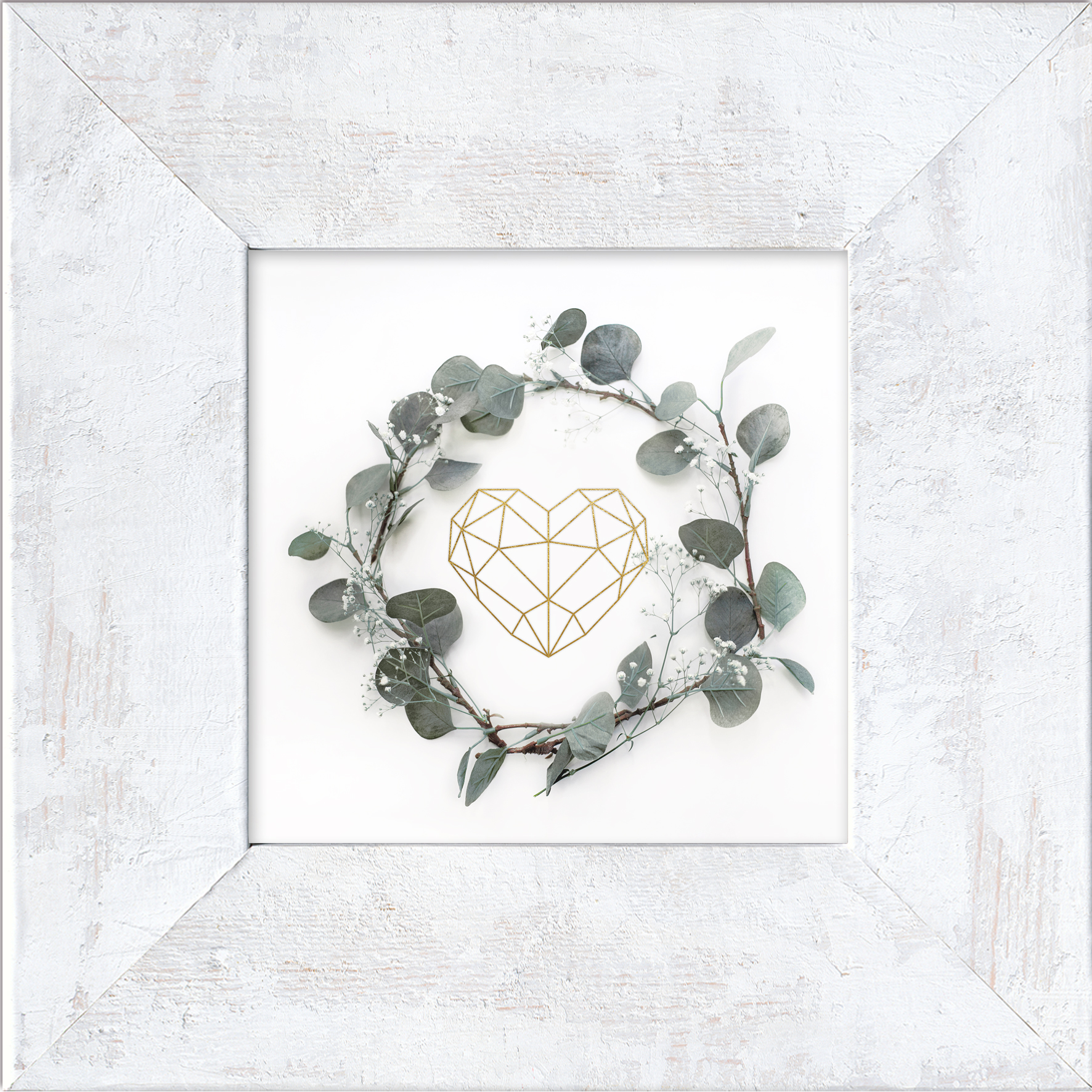PRO ART New Classic Wood 34x34cm Eucalyptus Wreath II