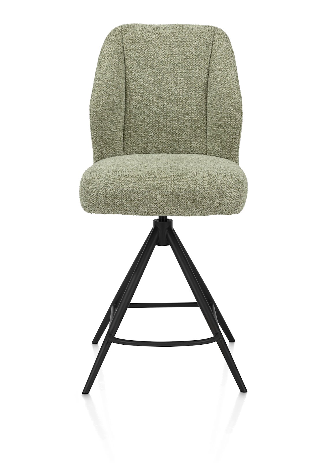 // Stoff Sevilla oliv // Metallgestell off black // drehbar mit Rückholfunktion // ca. B48 H100 T61, stuhl, barhocker, beige, textur, metallgestell