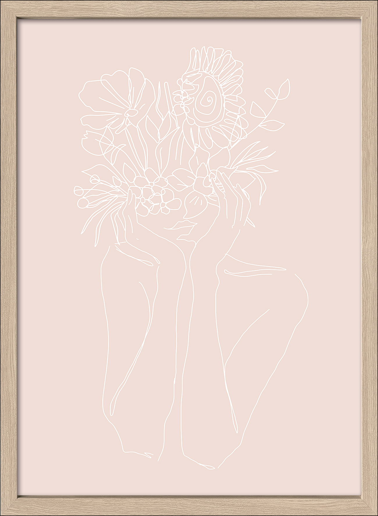 ProArt Framed-Art Scandic Living 55x75cm Flower on the face IV ProArt Framed-Art Scandic Living 55x75cm Flower on the face IV