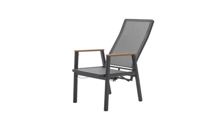 Interliving Positionsstuhl IL7014 in Farbe Aluminium anthrazit/Sitzkissen hellgrau, Moebel, Stuhl