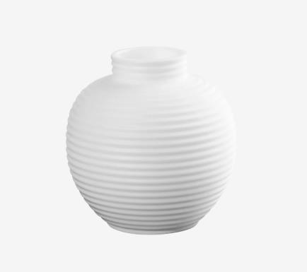 ASA Selection Vase PICCOLINI in Farbe weiß matt ASA Selection Vase PICCOLINI in Farbe weiß matt, Vase, Keramik, Weiß, gerippt, rund
