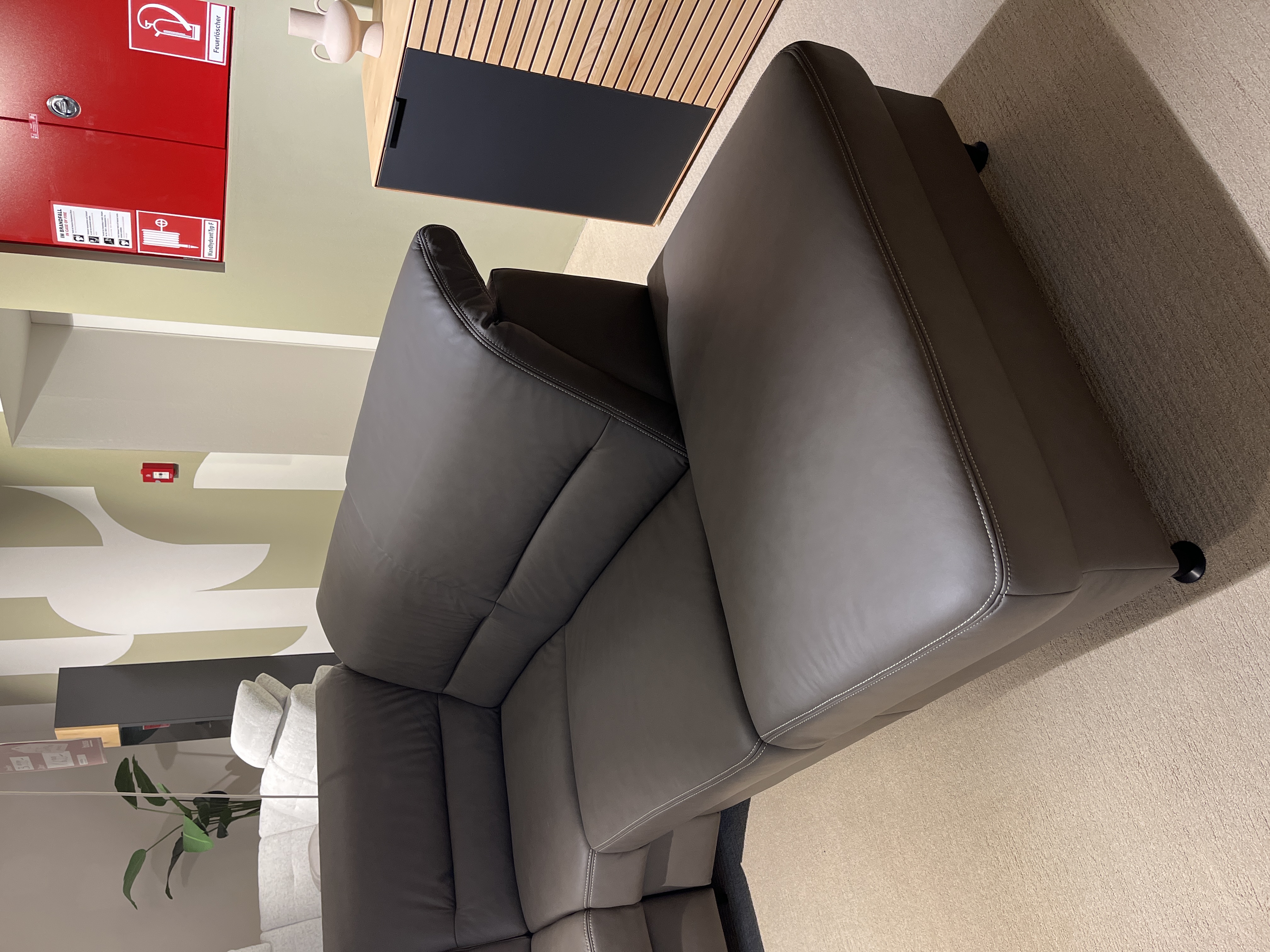Modulmaster Polstereckgarnitur MM-PN1148 Grau, Sofa, Leder, Grau, Sessel, Rollen