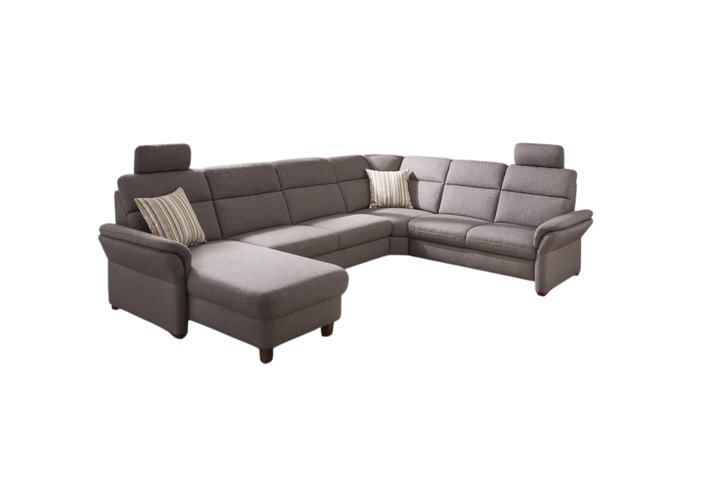 Modulmaster Wohnlandschaft ZE-EM15059 ca. 337x239 Grau Wohnlandschaft ZE-EM15059 ca. 337x239cm in Stoff Vincent stone