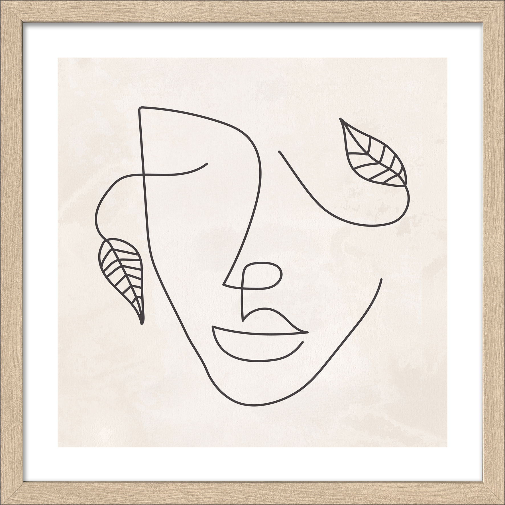 ProArt Framed-Art Slim Scandic 33x33cm Boho Style
