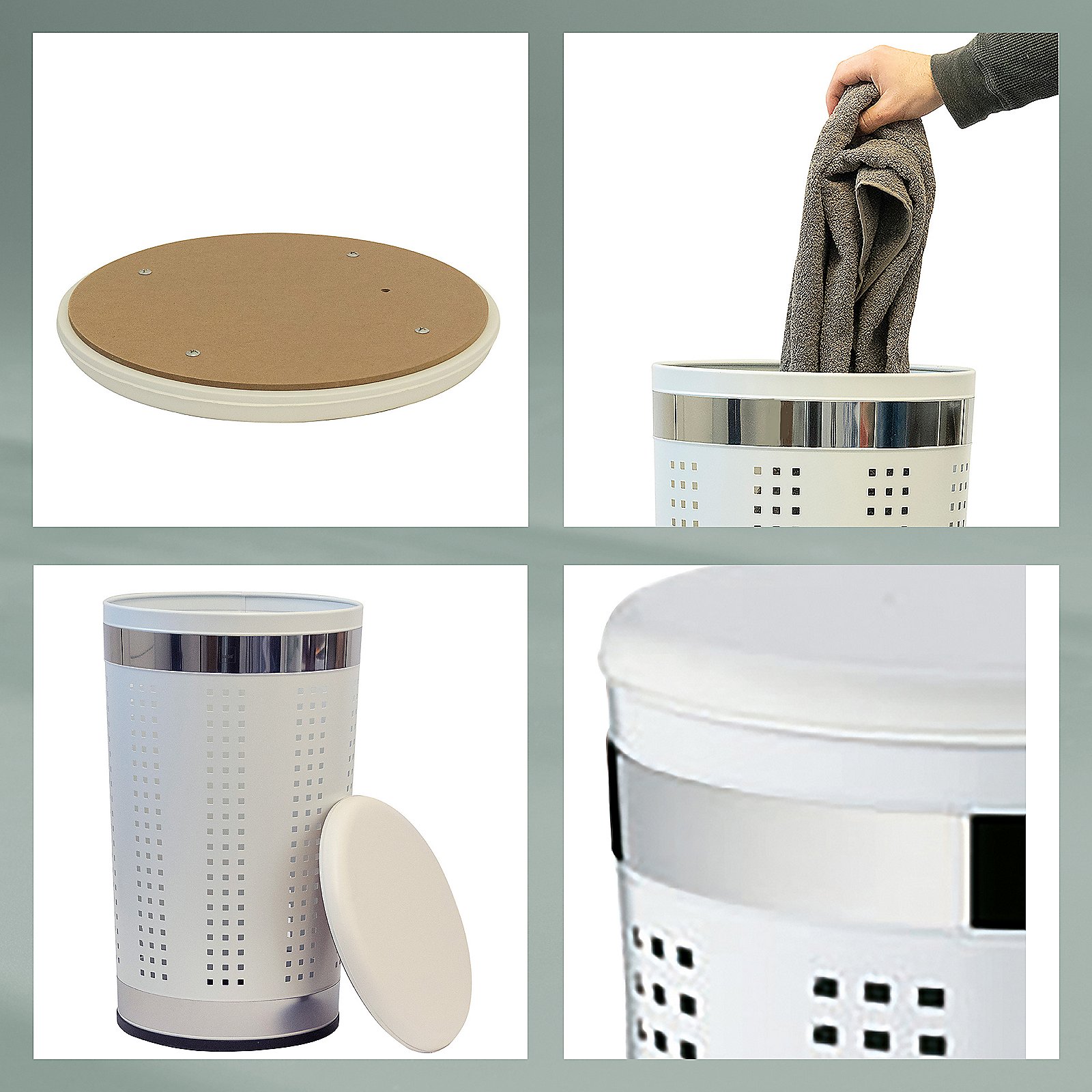 Kela Sitz-Wäschebox Sevilla weiß SEVILLA in 